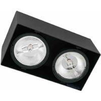 Luminaire en saillie Plaza 2xGU10 AR111 Noir