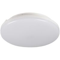 Plafonnier LED IP65 – 10W – Détecteur Mouvement – Blanc – 220mm