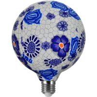Ampoule déco LED bleue G125 E27 4W 3000K Polux FOLK