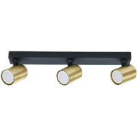 Spot plafond barre Snow 3xGU10 laiton/noir LightPrestige