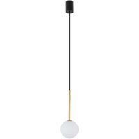 Suspension boule verre noir or KARO Nowodvorski 10305