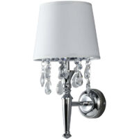 Applique murale Vigo blanche tissu E14 Light Prestige
