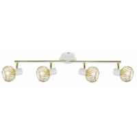 Plafonnier Candellux Oslo 94-61812 blanc/or métal E14x4