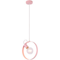 Suspension Candellux Nexo rose métal 1xE27 100 cm IP20