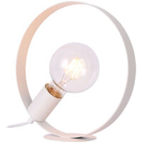 Lampe de table Candellux NEXO blanche E27 métal IP20