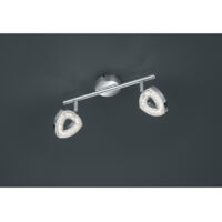 Faretto Tours 2 Spot Led Cromo L30 cm Trio Eclairage