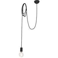 Suspension Nowodvorski Spider noire métal E27 Ø12cm