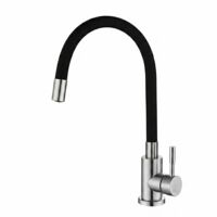 Robinet de cuisine en acier inoxydable,rotation cardan 360°