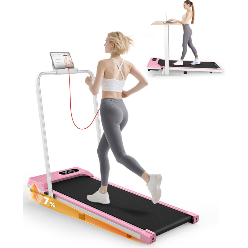 Tapis De Course Pliable BJTDLLX – Écran LED, Télécommande, Moteur 1HP, 1-6 Km/h, Pour Maison Et Bureau