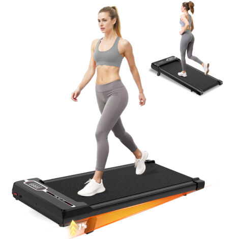 Wowttrelax – Tapis de course électrique 2,5 HP – Vitesse 1-8 km/h – Télécommande magnétique – Surface de course antidérapante – Moins de 45 dB - 1-8KM