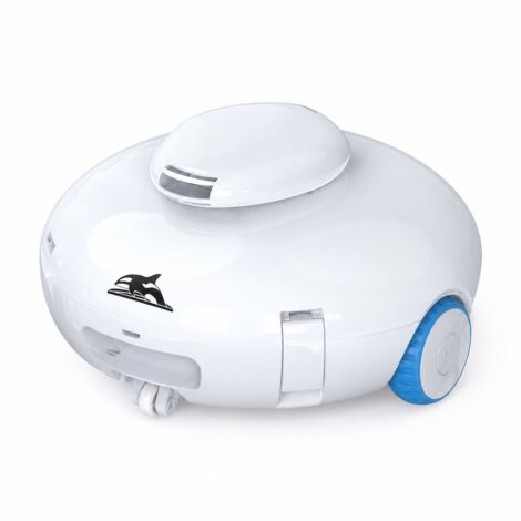 Robot Piscine, Robot Piscine sans Fil, batterie 5000mAh, autonomie de 120 minutes, zone de nettoyage de 120 mètres carrés, double système de filtration (blanc) (1/5)