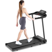 Wowttrelax – Tapis de course pliable – Vitesse 1-12 km/h – 12 programmes – Écran LED – Bluetooth – Absorption des chocs – Moteur silencieux