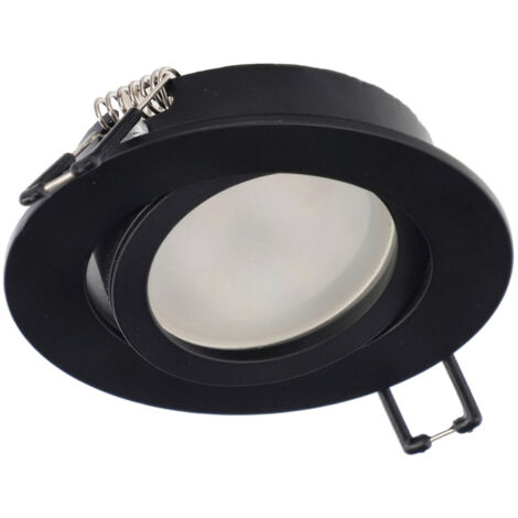 AKTYN 1 OV IP20 spot de plafond encastré rond noir EDO777122 Edo Solutions (1/5)