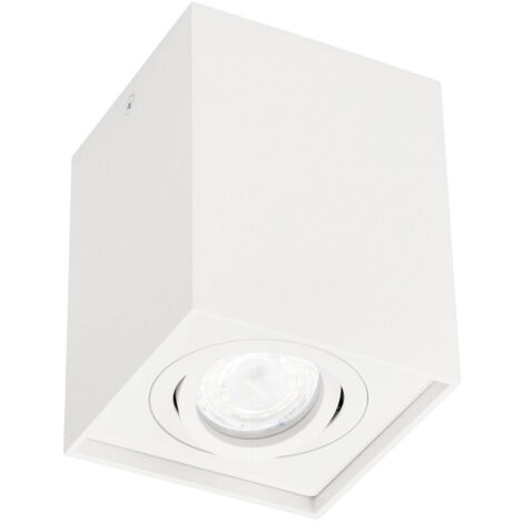 PALLAD 1 Blanc GU10 spot de plafond carré blanc EDO777109 EDO Solutions (1/4)