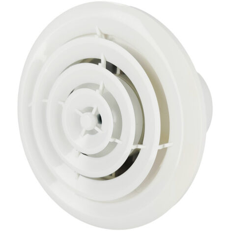 Extracteur d’air simple flux rond pour salle de bain, WC, cuisine AIRYMAX 4 100 mm blanc 502.200.100 HOROZ (1/5)