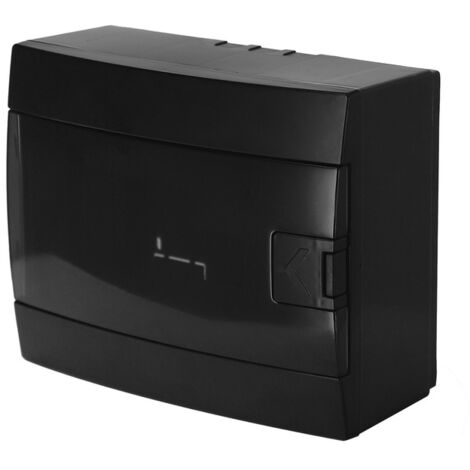 Coffret électrique nu 8 modules 1 rangée – IP40 noir – Résistant aux chocs IK08 – Pour installations électriques sécurisées – Horoz Electric (1/4)