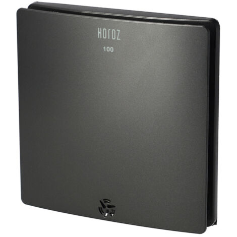 Aérateur classique 100 mm – Débit d'air 100 m³/h – Bruit 43 dB – Matériau ABS – Pour salle de bain, WC, cuisine – Horoz Electric