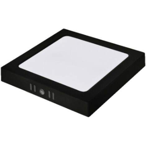 Plafonnier LED carré 24W 2270 lm noir – 3 couleurs réglables 3000K-6500K – SELENA – HOROZ (1/2)