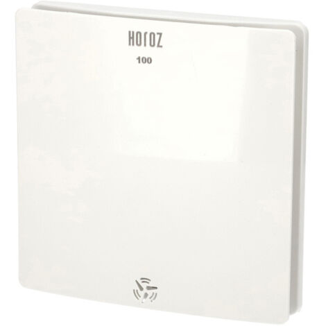 Extracteur d'air axial 100mm – Ventilateur blanc 12W – Débit d'air 100 m³/h – Classe II – IP20 pour espaces confinés – Horoz Electric (1/5)