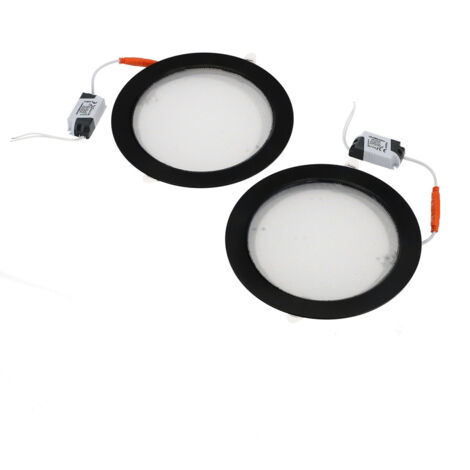 Spot de plafond LED encastré AURA PRIZMA 2x18W noir 2700K - Lot de 2 pcs - 425.010.018 - HOROZ (1/5)