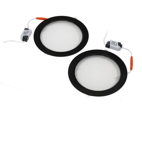 Spot de plafond LED encastré LED AURA PRIZMA 2x18W noir 4200K - Lot de 2 pcs - 425.011.018 - HOROZ (1/5)