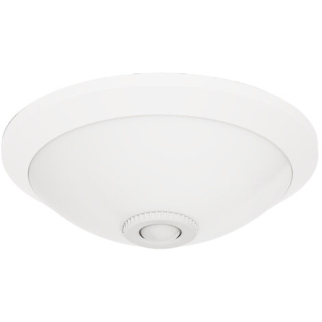 Plafonnier LED avec détecteur de mouvement IP20 Blanc 2xE27 HOROZ (1/3)