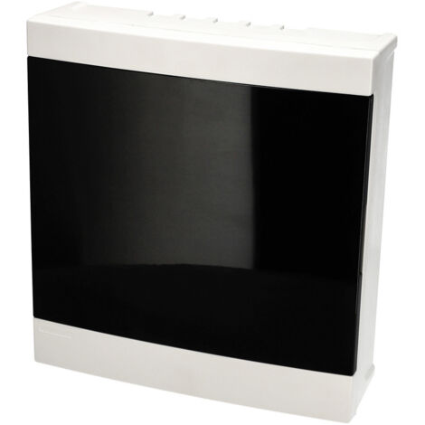 Tableau électrique en saillie 24 modules (2x12) blanc porte fumée EDO777848 EDO Technic