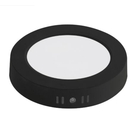 Plafonnier LED rond 12W 1050 lm noir – 3 couleurs réglables 3000K-6500K – MILENA – HOROZ (1/3)