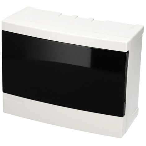 Tableau électrique en saillie 8 modules (1x8) blanc porte fumée EDO777842 EDO Technic (1/5)