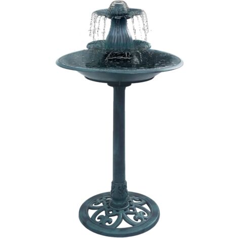Vogeldusche mit Brunnen grün 50x91 cm Kunststoff