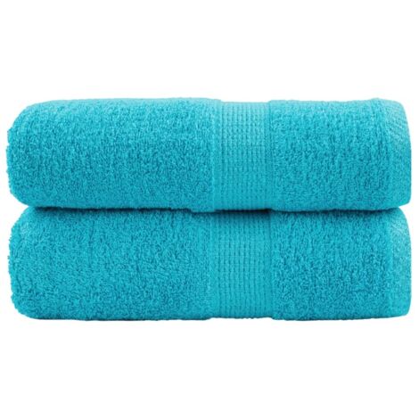 Premium-Seiftücher SOLUND 2 Stk. Türkis 30x30 cm 600 g/m² vidaXL849024