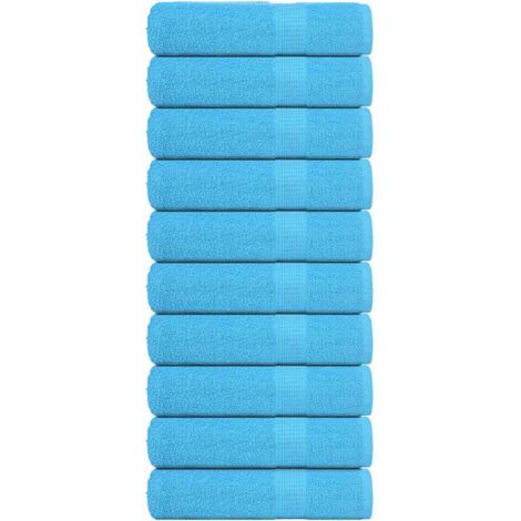 vidaXL Handtücher 10 Stk. Türkis 50x100 cm 360 g/m² 100% Baumwolle