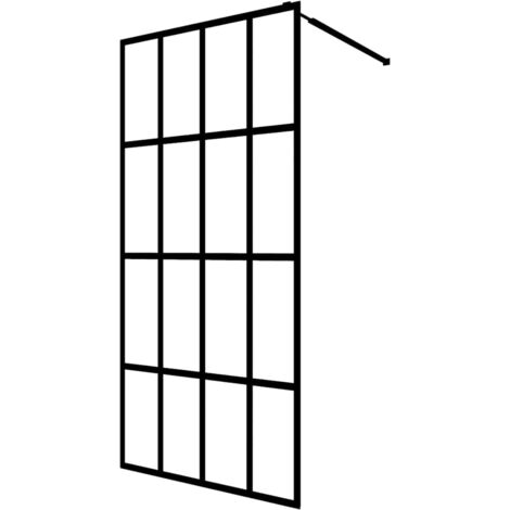 Duschwand für Walk-in Dusche Mattes Sicherheitsglas 100x195 cm vidaXL