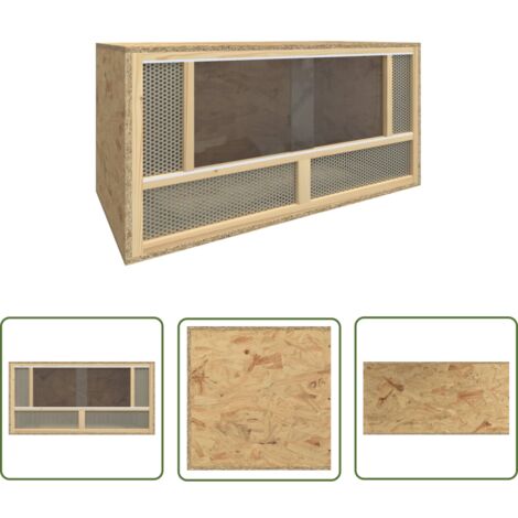 vidaXL Terrarium Ingenieurholz 80x40x40 cm