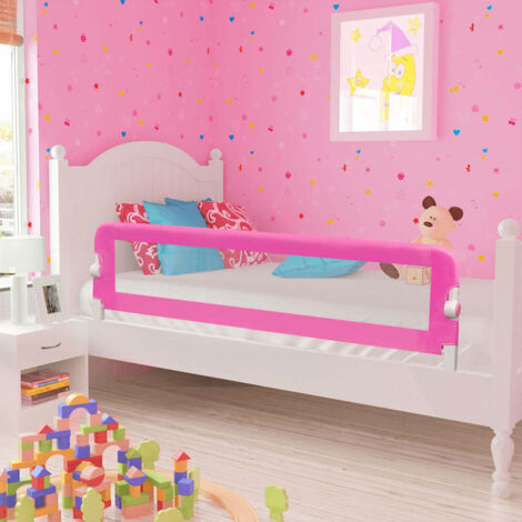 vidaXL Sicherheitsbalken für Kleinkinder 2 Stück Rosa 150x42cm