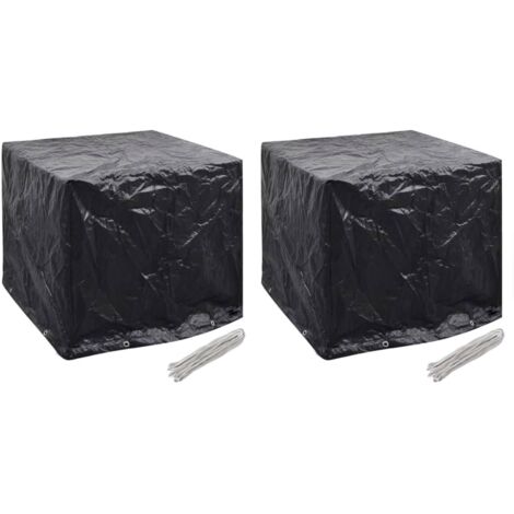 vidaXL Garden Water Tank Covers 2 pcs 8 Eyelets 116x100x120 cm(2x41644)