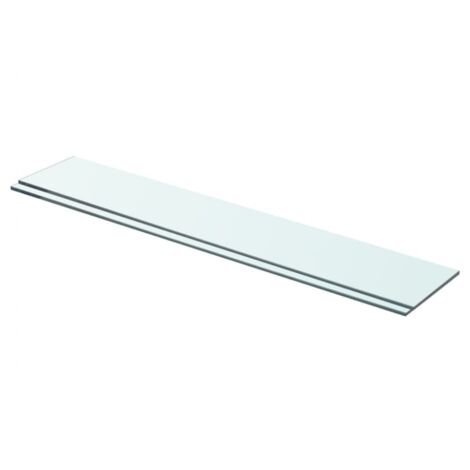vidaXL Regalböden 2 Stk. Glas Transparent 70x12 cm