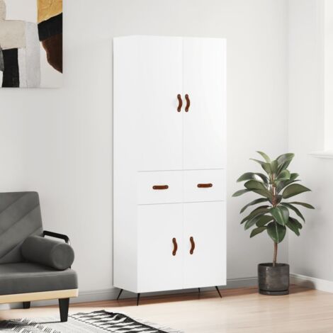 Highboard Weiß 69,5x34x180 cm Holzwerkstoff vidaXL (1/5)