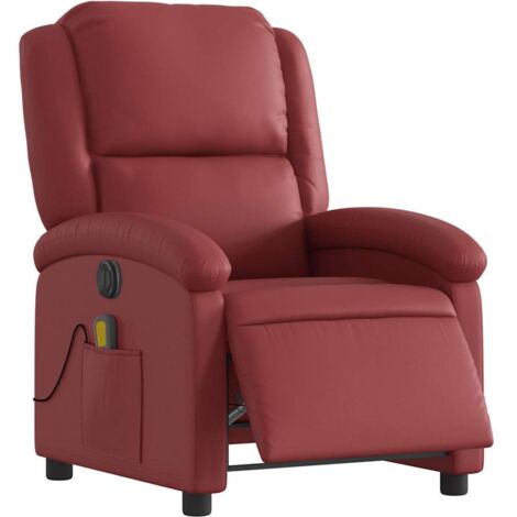 Elektrischer Relaxsessel rot bordeaux