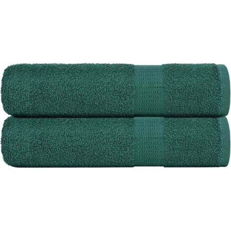 Duschtücher 2 Stk. Grün 70x140 cm 360 g/m² 100% Baumwolle vidaXL