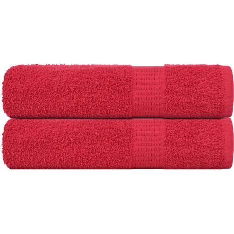Badetücher FROGN 2 Stk. Rot 100x150 cm 360 g/m² vidaXL