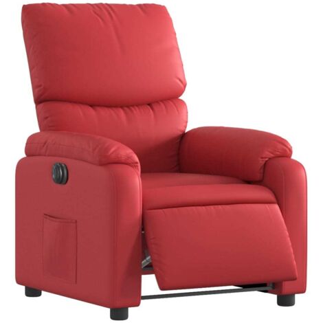 Relaxsessel Elektrisch Rot Kunstleder vidaXL782410