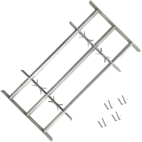 vidaXL Sicherheitsgitter für Fenster mit 3 Querstreben 700-1050 mm