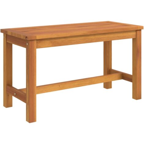 vidaXL Gartenbank 80x35x45 cm aus massivem Akazienholz