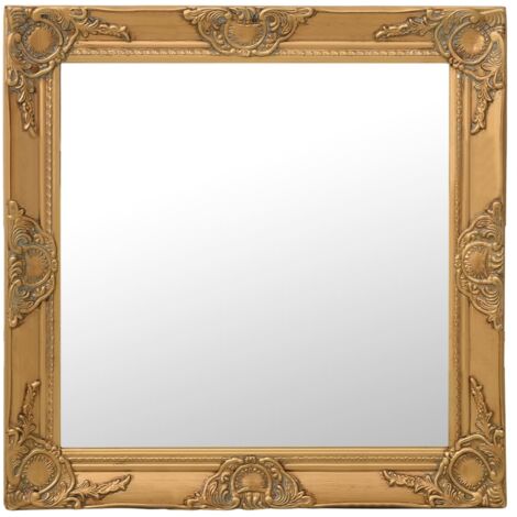 vidaXL Wandspiegel im Barock-Stil 60x60 cm Golden