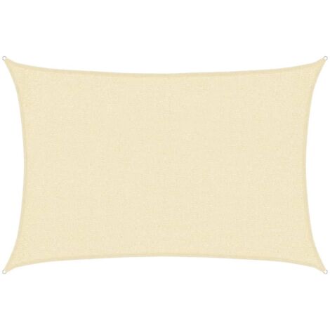 Sonnensegel 160 g/m² Creme 2x2,5 m HDPE vidaXL
