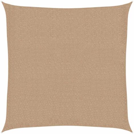 vidaXL Sunshade Sail 160 g/m² Taupe 5x5 m HDPE
