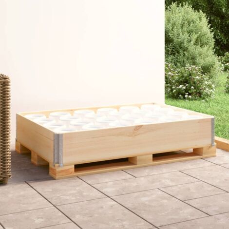 Paletten-Aufsatzrahmen 80×120 cm Kiefern-Massivholz vidaXL