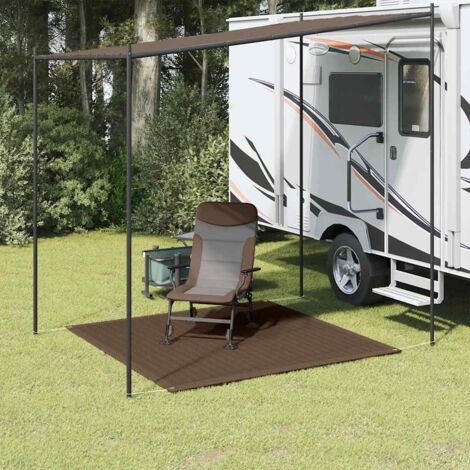 Zeltteppich 200x200 cm Braun vidaXL379776 (1/5)