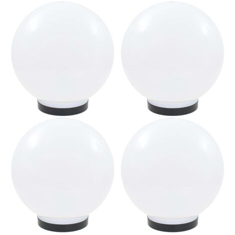 vidaXL LED Bowl Lamps 4 pcs Spherical 25 cm PMMA (2x50655)
